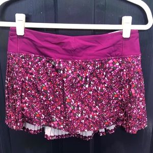 Magenta lulu lemon tennis skirt